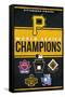 MLB Pittsburgh Pirates - Champions 23-Trends International-Framed Stretched Canvas