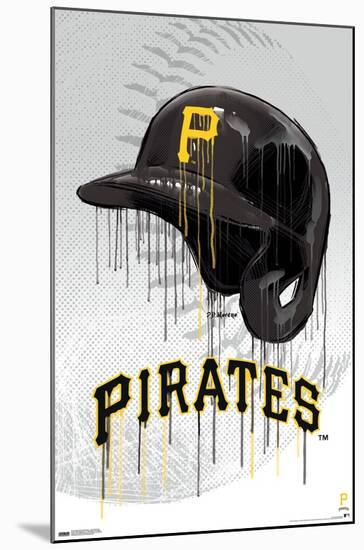 MLB Pittsburgh Pirates - Drip Helmet 22-Trends International-Mounted Poster