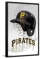 MLB Pittsburgh Pirates - Drip Helmet 22-Trends International-Framed Poster