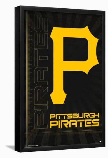 MLB Pittsburgh Pirates - Logo 16-Trends International-Framed Poster