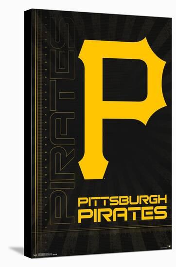 MLB Pittsburgh Pirates - Logo 16-Trends International-Stretched Canvas