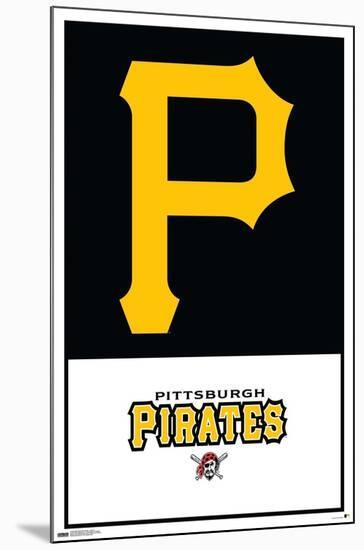 MLB Pittsburgh Pirates - Logo 22-Trends International-Mounted Poster