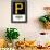 MLB Pittsburgh Pirates - Logo 22-Trends International-Framed Poster displayed on a wall