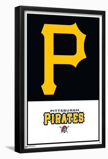 MLB Pittsburgh Pirates - Logo 22-Trends International-Framed Poster