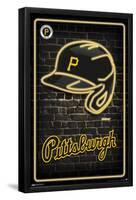 MLB Pittsburgh Pirates - Neon Helmet 23-Trends International-Framed Poster