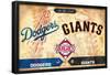 MLB Rivalries - Los Angeles Dodgers vs San Francisco Giants-Trends International-Framed Poster