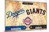 MLB Rivalries - Los Angeles Dodgers vs San Francisco Giants-Trends International-Mounted Poster