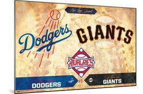 MLB Rivalries - Los Angeles Dodgers vs San Francisco Giants-Trends International-Mounted Poster