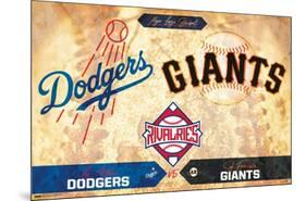 MLB Rivalries - Los Angeles Dodgers vs San Francisco Giants-Trends International-Mounted Poster