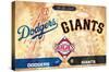 MLB Rivalries - Los Angeles Dodgers vs San Francisco Giants-Trends International-Stretched Canvas