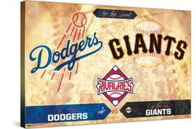 MLB Rivalries - Los Angeles Dodgers vs San Francisco Giants-Trends International-Stretched Canvas