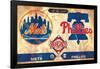 MLB Rivalries - New York Mets vs Philadelphia Phillies-Trends International-Framed Poster