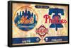 MLB Rivalries - New York Mets vs Philadelphia Phillies-Trends International-Framed Poster