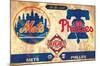 MLB Rivalries - New York Mets vs Philadelphia Phillies-Trends International-Mounted Poster