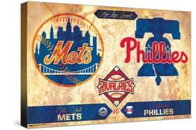 MLB Rivalries - New York Mets vs Philadelphia Phillies-Trends International-Stretched Canvas