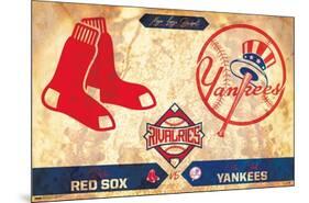 MLB Rivalries - New York Yankees vs Boston Red Sox-Trends International-Mounted Poster