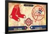 MLB Rivalries - New York Yankees vs Boston Red Sox-Trends International-Framed Poster