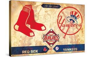 MLB Rivalries - New York Yankees vs Boston Red Sox-Trends International-Stretched Canvas