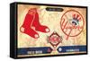 MLB Rivalries - New York Yankees vs Boston Red Sox-Trends International-Framed Stretched Canvas