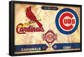 MLB Rivalries - St. Louis Cardinals vs Chicago Cubs-Trends International-Framed Poster