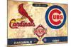 MLB Rivalries - St. Louis Cardinals vs Chicago Cubs-Trends International-Mounted Poster