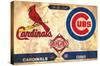 MLB Rivalries - St. Louis Cardinals vs Chicago Cubs-Trends International-Stretched Canvas