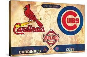 MLB Rivalries - St. Louis Cardinals vs Chicago Cubs-Trends International-Stretched Canvas