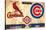 MLB Rivalries - St. Louis Cardinals vs Chicago Cubs-Trends International-Stretched Canvas