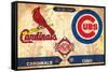 MLB Rivalries - St. Louis Cardinals vs Chicago Cubs-Trends International-Framed Stretched Canvas