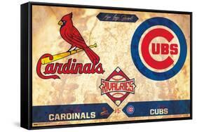 MLB Rivalries - St. Louis Cardinals vs Chicago Cubs-Trends International-Framed Stretched Canvas