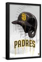 MLB San Diego Padres - Drip Helmet 22-Trends International-Framed Poster