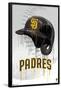 MLB San Diego Padres - Drip Helmet 22-Trends International-Framed Poster