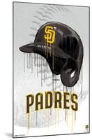 MLB San Diego Padres - Drip Helmet 22-Trends International-Mounted Poster