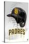 MLB San Diego Padres - Drip Helmet 22-Trends International-Stretched Canvas