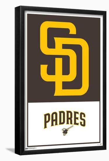 MLB San Diego Padres - Logo 22-Trends International-Framed Poster