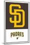 MLB San Diego Padres - Logo 22-Trends International-Mounted Poster