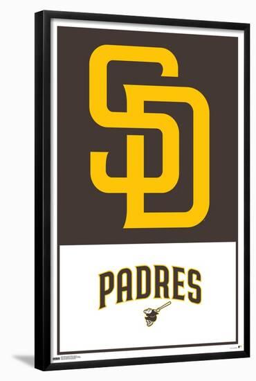 MLB San Diego Padres - Logo 22-Trends International-Framed Poster