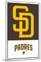 MLB San Diego Padres - Logo 22-Trends International-Mounted Poster