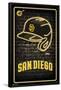 MLB San Diego Padres - Neon Helmet 23-Trends International-Framed Poster