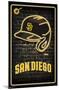 MLB San Diego Padres - Neon Helmet 23-Trends International-Mounted Poster
