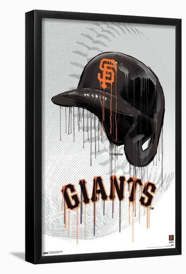 MLB San Francisco Giants - Drip Helmet 22-Trends International-Framed Poster