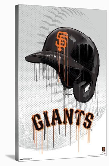 MLB San Francisco Giants - Drip Helmet 22-Trends International-Stretched Canvas