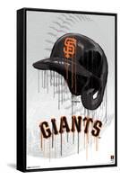 MLB San Francisco Giants - Drip Helmet 22-Trends International-Framed Stretched Canvas