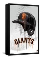 MLB San Francisco Giants - Drip Helmet 22-Trends International-Framed Stretched Canvas