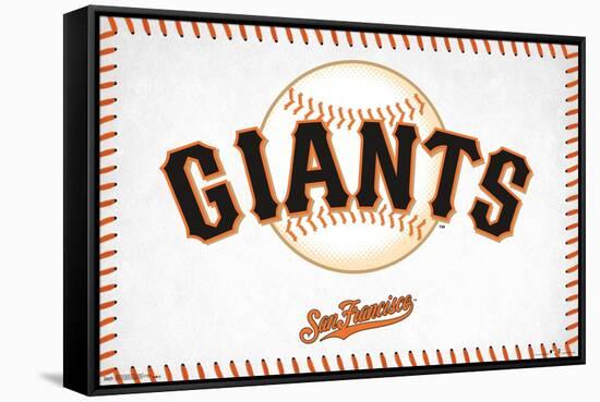 MLB San Francisco Giants - Logo 17-Trends International-Framed Stretched Canvas