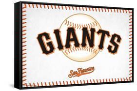 MLB San Francisco Giants - Logo 17-Trends International-Framed Stretched Canvas