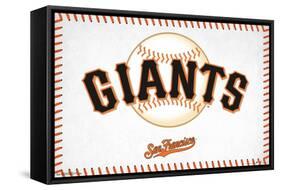 MLB San Francisco Giants - Logo 17-Trends International-Framed Stretched Canvas