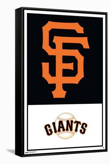 MLB San Francisco Giants - Logo 22-Trends International-Framed Stretched Canvas