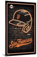 MLB San Franciso Giants - Neon Helmet 23-Trends International-Mounted Poster