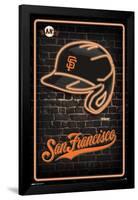 MLB San Franciso Giants - Neon Helmet 23-Trends International-Framed Poster